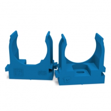 Крепеж-клипса для труб для монтажного пистолета синяя д25 (100шт/700шт уп/кор) | PR13.0145 | Промрукав