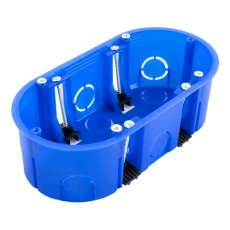 Коробка установочная двухместная ГСК безгалогенная (HF) 140х68х46 (94шт/кор) | 80-0620 | Промрукав