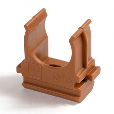 Крепёж-клипса для труб АБС-пластик бук д16 (100шт/2000шт уп/кор) | PR13.0045 | Промрукав