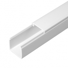 Кабель-канал белый 2-й замок в п/э 25х25 (48м/уп) | PR.0625251 | Промрукав