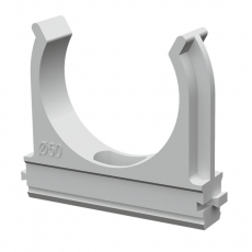 Крепеж-клипса для труб АБС-пластик д50 (10шт/уп) | PR.02650м | Промрукав