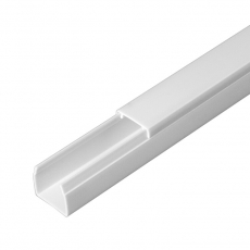 Кабель-канал белый 2-й замок в г/к 16х16 (120м/уп) | PR.061616 | Промрукав