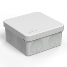 Коробка распределительная 80х80х40мм IP66 8 вводов серая для прямого монтажа двухкомпонентная безгалогенная (HF) (132шт/кор) | 60-0210 | Промрукав