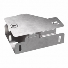 Переходник левый с крышкой Стандарт 100х50х50 | PR16.0563 | Промрукав