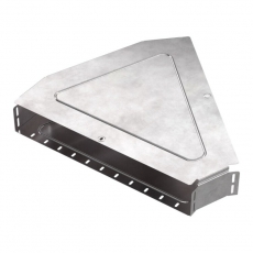 Угол горизонтальный 45 градусов с крышкой Стандарт 600х100 | PR16.0621 | Промрукав