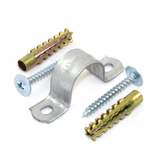 Комплекты для крепления ОКЛ с использованием самореза, дюбеля и скобы СМД 14-15 (100 шт) | PR08.5001 | Промрукав