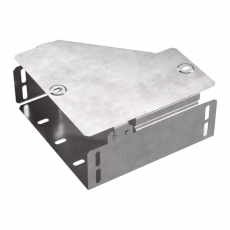 Переходник правый с крышкой Стандарт 200х100х80 | PR16.0509 | Промрукав