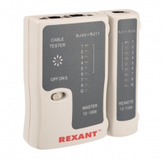 Тестер Кабеля RJ-45+RJ-11 - 468 | 12-1006 | REXANT