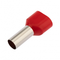 Наконечник штыревой втулочный изолированный F-14 мм 2х10 мм? (НШВи(2) 10-14/ Ги2 10-14) красный | 06-0413-A | REXANT