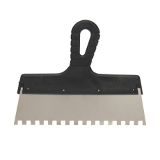 Шпатель фасадный 250 мм зуб 8х8 нержавеющая сталь, пластмассовая ручка | 89-0228 | REXANT