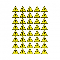 Наклейка знак электробезопасности «Опасность поражения электротоком» 50х50х50 мм 50шт. | 56-0006-2 | REXANT