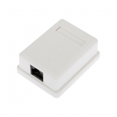 Рoзетка компьютерная внешняя, 1-порт RJ-45 (8P8C), UTP неэкранированная, категория 6, | 03-0132 | REXANT