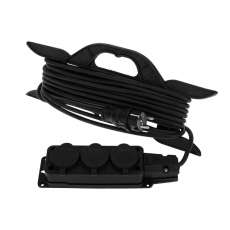 Удлинитель-шнур на рамке КГ 3х1.5, 10 м, 3 гнезда, морозостойкий, с/з, 16 А, 3500 Вт, IP44 (Сделано в России) | 11-7080 | REXANT