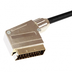 Шнур SCART - SCART (21 Pin), длина 3 метра (GOLD-металл) 3563 | 17-1115 | REXANT