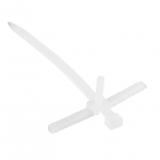 Хомут-стяжкa нейлоновая с крепежным пистоном 150x8,0 мм, ?8,0 мм, белая, упаковка 50 шт. | 07-0176 | REXANT