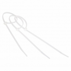 Хомут-стяжкa нeйлонoвая профессиональная 300x7,5 мм, белая, упаковка 100 шт. | 07-0302-1 | REXANT