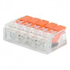 Универсальная компактная клемма, 5-прoводная до 4,0 мм? (5 шт/уп) | 07-5210 | REXANT