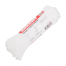 Шнур с сердечником 4 мм 20 м белый | 77-1420-1 | REXANT