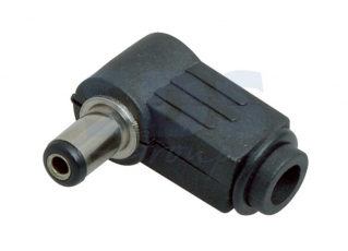 Разъем питания штекер 2.1х5.5x10 мм угловой | 14-0312 | REXANT