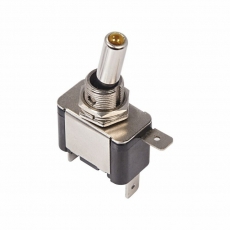 Тумблер 12V 25А (3c) ON-OFF однополюсный с желтой LED подсветкой | 36-4332 | REXANT