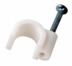 Крепеж кабеля круглый 6 мм, белый (упак. 50 шт) | 07-4006 | REXANT