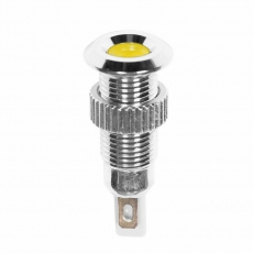 Индикатор металл ?8 220В подсв/желтая LED | 36-4722 | REXANT
