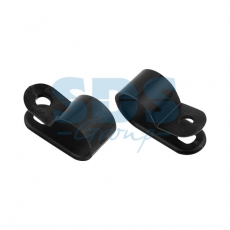 Кабельная скоба под винт 12 мм, черная, упаковка 50 шт. | 07-4412-1 | REXANT