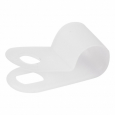 Кабельная скоба под винт 6 мм, белая, упаковка 50 шт. | 07-4406 | REXANT