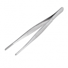 Пинцет прямой, рифленый 160 мм (блистер) | 12-0366 | REXANT