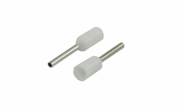 Наконечник штыревой втулочный изолированный F-8 мм 0.5 мм? (НШВи 0.5-8) белый | 08-0811 | REXANT