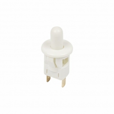 Выключатель-кнопка 250V 2.5А (2с) ON-(OFF) Б/Фикс белый (мебельная) | 36-3021 | REXANT