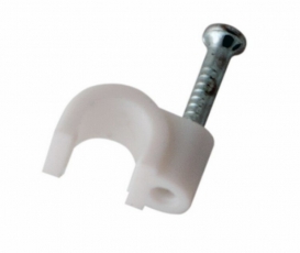 Крепеж кабеля круглый 4 мм, белый (упак. 50 шт) | 07-4004 | REXANT