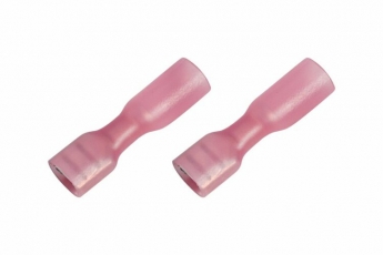 Клемма плоская полностью изолированная термоусаживаемая гнездо 6.6 мм 0.5-1.5 мм? (РПи-м-т 1.5-(6.3) красный | 08-0614 | REXANT