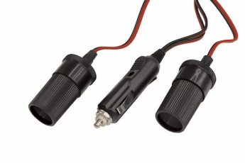 Разветвитель автоприкуривателя 2 гнезда шнур | 16-0222 | REXANT