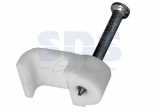 Крепеж кабеля плоский 8 х 3 мм, белый (упак. 20 шт) | 07-4207-20 | REXANT