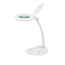 Лупа настольная 3D с подсветкой 60 LED, сенсорная регулировка яркости, VISAGISTE, белая | 31-0261 | REXANT