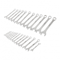 Набор ключей комбинированных 6х32 мм, 26 шт., CrV, полированный хром | 12-5848 | REXANT