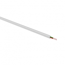 Телефонный кабель ШТЛП 2 жилы CCA, белый, бухта 100м | 01-5001-3 | REXANT