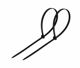 Стяжкa нейлоновая 250 x 4,8 мм, черная (упак. 100 шт) | 07-0251-5 | REXANT