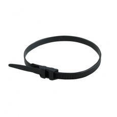 Хомут-стяжкa нейлоновая усиленная с двойным горизонтальным замком 350x9,0 мм, черная, упаковка 100 шт. | 07-0359 | REXANT