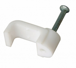 Крепеж кабеля плоский 10 х 4 мм, белый (упак. 50 шт) | 07-4210 | REXANT