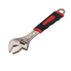 Разводной ключ 200 мм никелированный, двухкомпонентная рукоятка | 12-4673 | REXANT