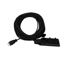 Удлинитель-шнур КГ 3х1.5, 30 м, 3 гнезда, морозостойкий, с/з, 16 А, 3500 Вт, IP44 (Сделано в России) | 11-7076 | REXANT