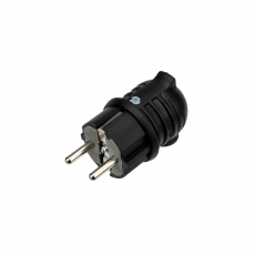 Вилка угловая влагозащищенная, с/з, 16 А, IP44 каучук | 111-003 | REXANT