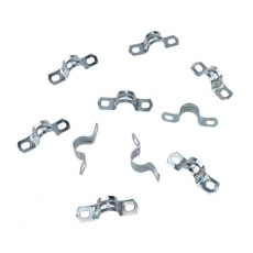 Скоба СМД 12-13 двухлапковая для металлорукава, D 8 мм, 10 шт./уп. | 28-1024-2 | REXANT