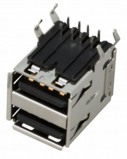 Разъем гнездо на плату 2хUSB-A (металл) | 05-0003 | REXANT