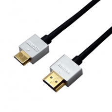 Шнур mini HDMI - HDMI, длина 1,5 метра Ultra Slim (GOLD) (блистер) | 17-6713 | REXANT