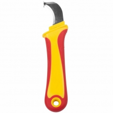 Нож монтажника, нержавеющая сталь, с «пяткой» | 12-4935 | REXANT