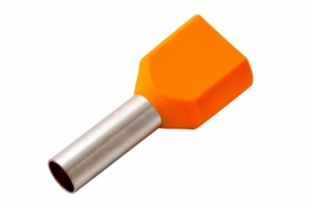 Наконечник штыревой втулочный изолированный F-12 мм 2х4 мм? (НШВи(2) 4.0-12/НГи2 4,0-12) оранжевый | 08-2810 | REXANT