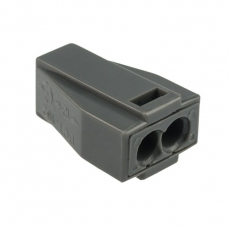 Экспресс-клемма с пастой, 2-проводная до 2,5 мм?, серая (100 шт./уп.) (773-302) | 07-3020 | REXANT